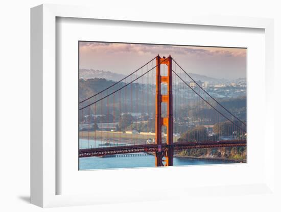 Morning Light and South Golden Gate Tower, San Francisco-Vincent James-Framed Photographic Print