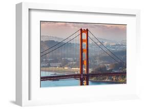 Morning Light and South Golden Gate Tower, San Francisco-Vincent James-Framed Photographic Print