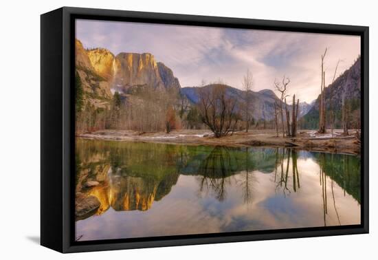 Morning Light and Valley Reflections, Yosemite-Vincent James-Framed Stretched Canvas