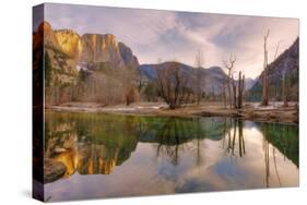 Morning Light and Valley Reflections, Yosemite-Vincent James-Stretched Canvas