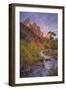 Morning Light at Zion Canyon Virgin River Utah-Vincent James-Framed Photographic Print