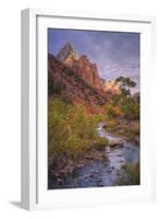 Morning Light at Zion Canyon Virgin River Utah-Vincent James-Framed Photographic Print