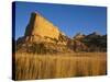 Morning Light Greets Eagle Rock at Scotts Bluff National Monument, Nebraska, Usa-Chuck Haney-Stretched Canvas