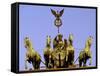 Morning Light on Brandenburg Gate, Unter Den Linden, Berlin, Germany-Walter Bibikow-Framed Stretched Canvas