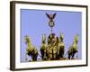 Morning Light on Brandenburg Gate, Unter Den Linden, Berlin, Germany-Walter Bibikow-Framed Photographic Print