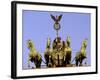 Morning Light on Brandenburg Gate, Unter Den Linden, Berlin, Germany-Walter Bibikow-Framed Photographic Print