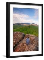 Morning Light on Cascade Mountain from Owls Head, Adirondack Park, New York State, USA-null-Framed Photographic Print