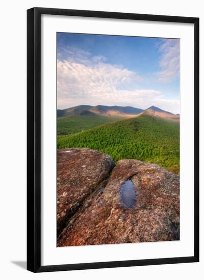 Morning Light on Cascade Mountain from Owls Head, Adirondack Park, New York State, USA-null-Framed Photographic Print