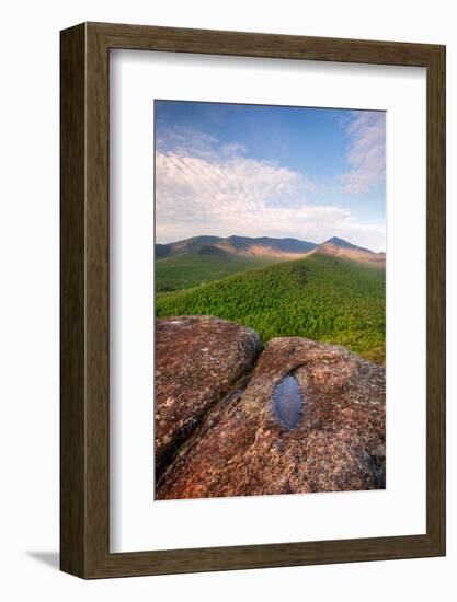 Morning Light on Cascade Mountain from Owls Head, Adirondack Park, New York State, USA-null-Framed Photographic Print