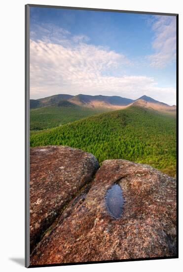 Morning Light on Cascade Mountain from Owls Head, Adirondack Park, New York State, USA-null-Mounted Photographic Print