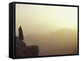 Morning Light on Moses' Mountain Pilgrim, Egypt-Michele Molinari-Framed Stretched Canvas