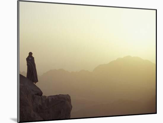 Morning Light on Moses' Mountain Pilgrim, Egypt-Michele Molinari-Mounted Photographic Print