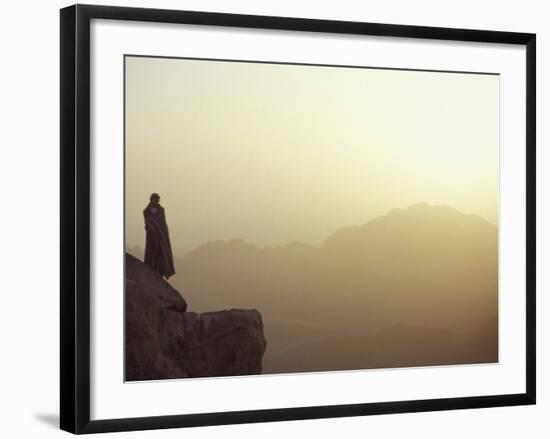 Morning Light on Moses' Mountain Pilgrim, Egypt-Michele Molinari-Framed Photographic Print