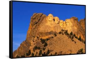 Morning Light on Mount Rushmore Memorial-Paul Souders-Framed Stretched Canvas