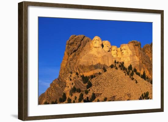 Morning Light on Mount Rushmore Memorial-Paul Souders-Framed Photographic Print