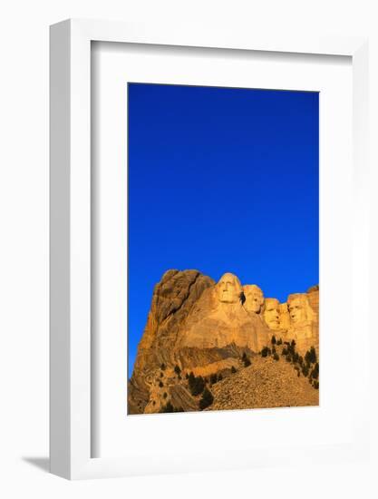 Morning Light on Mount Rushmore-Paul Souders-Framed Photographic Print