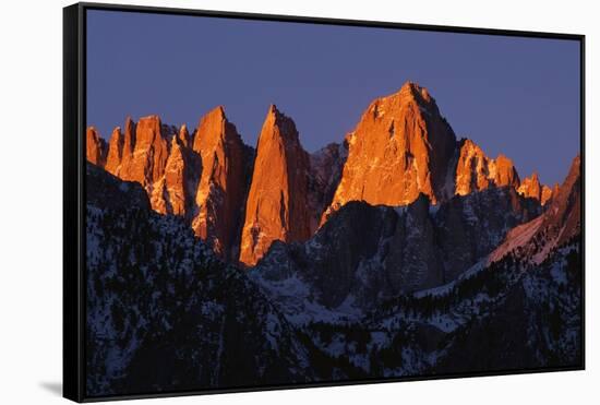 Morning Light on Mount Whitney-Paul Souders-Framed Stretched Canvas