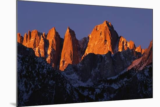 Morning Light on Mount Whitney-Paul Souders-Mounted Photographic Print