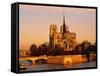 Morning Light on Notre Dame, Paris, France-Walter Bibikow-Framed Stretched Canvas