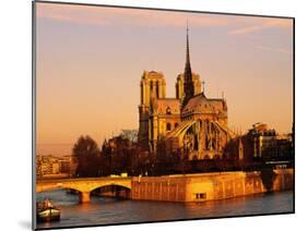 Morning Light on Notre Dame, Paris, France-Walter Bibikow-Mounted Premium Photographic Print