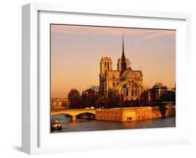 Morning Light on Notre Dame, Paris, France-Walter Bibikow-Framed Photographic Print