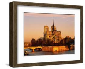 Morning Light on Notre Dame, Paris, France-Walter Bibikow-Framed Photographic Print