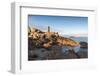 Morning light on Ploumanach lighthouse, Perros-Guirec, Cotes-d'Armor, Brittany, France, Europe-Francesco Vaninetti-Framed Photographic Print