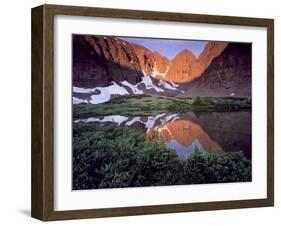 Morning Light on Quartzite Cliffs of Red Castle Peak, High Uintas Wilderness, Utah, Usa-Scott T. Smith-Framed Photographic Print