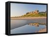 Morning Light on the Beach at Bamburgh Castle, Northumberland, England, United Kingdom, Europe-James Emmerson-Framed Stretched Canvas