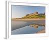 Morning Light on the Beach at Bamburgh Castle, Northumberland, England, United Kingdom, Europe-James Emmerson-Framed Photographic Print