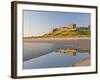 Morning Light on the Beach at Bamburgh Castle, Northumberland, England, United Kingdom, Europe-James Emmerson-Framed Photographic Print