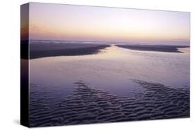 Morning light on the beach, Langeoog, East Frisian Islands, Lower Saxony, Germany-null-Stretched Canvas