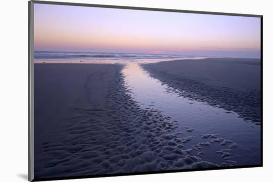 Morning light on the beach, Langeoog, East Frisian Islands, Lower Saxony, Germany-null-Mounted Art Print