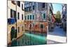 Morning Light on the Canal, Venice Italy-George Oze-Mounted Photographic Print