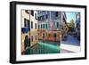 Morning Light on the Canal, Venice Italy-George Oze-Framed Photographic Print