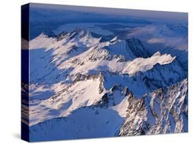 Morning Light on the Chigmit Mountains, a Subrange of the Aleutians.-Ian Shive-Stretched Canvas