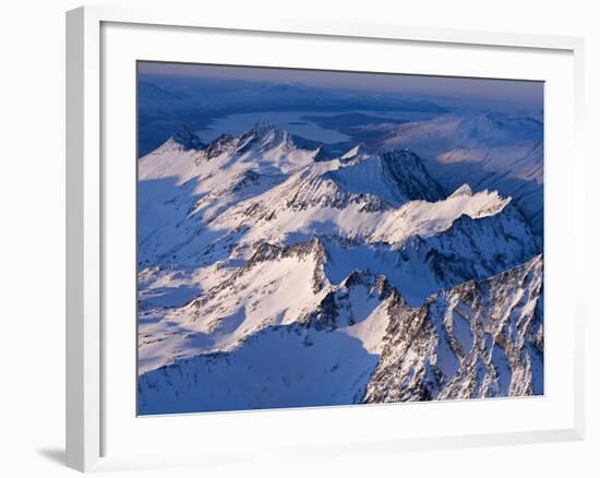 Morning Light on the Chigmit Mountains, a Subrange of the Aleutians.-Ian Shive-Framed Photographic Print