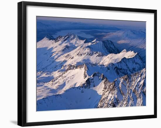 Morning Light on the Chigmit Mountains, a Subrange of the Aleutians.-Ian Shive-Framed Photographic Print