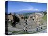 Morning Light on the Greek Theatre, Taormina, Island of Sicily, Italy, Mediterranean-Kim Hart-Stretched Canvas