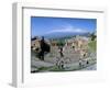 Morning Light on the Greek Theatre, Taormina, Island of Sicily, Italy, Mediterranean-Kim Hart-Framed Photographic Print