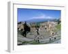 Morning Light on the Greek Theatre, Taormina, Island of Sicily, Italy, Mediterranean-Kim Hart-Framed Photographic Print
