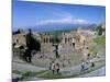 Morning Light on the Greek Theatre, Taormina, Island of Sicily, Italy, Mediterranean-Kim Hart-Mounted Photographic Print