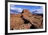 Morning light on the mission church and convent wall at Pecos Pueblo, Pecos National Historic Park,-Russ Bishop-Framed Photographic Print