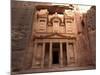 Morning Light on the Treasury, Petra, Unesco World Heritage Site, Wadi Musa, Jordan-Christian Kober-Mounted Photographic Print