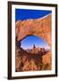 Morning light on Turret Arch through North Window, Arches National Park, Utah, USA-Russ Bishop-Framed Photographic Print