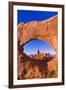 Morning light on Turret Arch through North Window, Arches National Park, Utah, USA-Russ Bishop-Framed Photographic Print