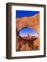 Morning light on Turret Arch through North Window, Arches National Park, Utah, USA-Russ Bishop-Framed Photographic Print