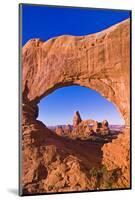 Morning light on Turret Arch through North Window, Arches National Park, Utah, USA-Russ Bishop-Mounted Photographic Print