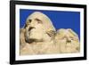 Morning light on Washington and Jefferson detail, Mount Rushmore National Memorial, South Dakota-Russ Bishop-Framed Photographic Print