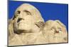 Morning light on Washington and Jefferson detail, Mount Rushmore National Memorial, South Dakota-Russ Bishop-Mounted Photographic Print